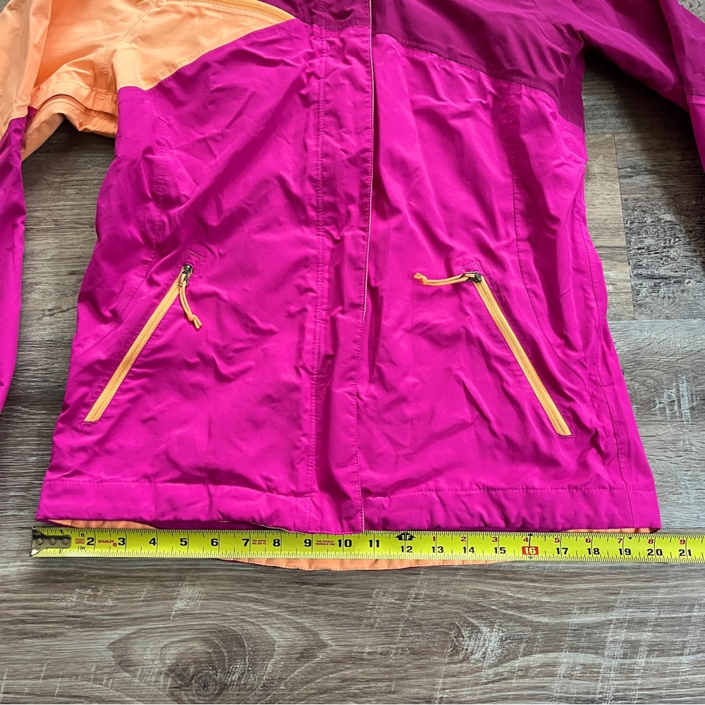 The North Face Women's Fuchsia & Orange Cinnabar Triclimate Hooded Rain Jacket - Picture 14 of 16